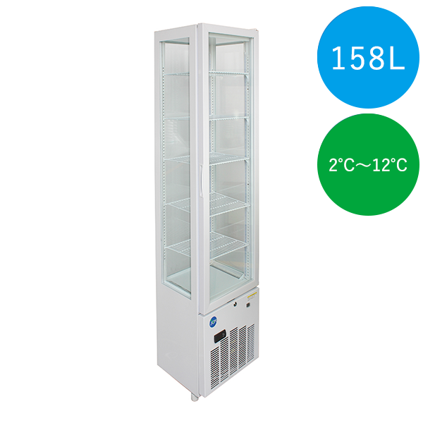 New 4面ガラス冷蔵ショーケース ｊｃｍs 158 リサイクルショップ三喜厨房倉庫